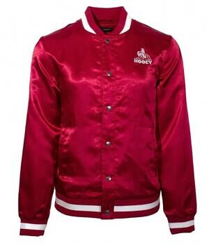 NEW HOOEY men's big sky bomber jacket in red/white